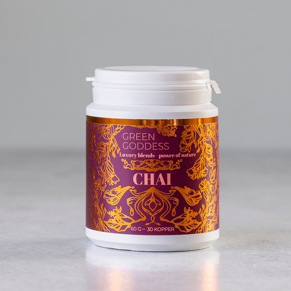 Detaljeret produktbillede af Green Goddess Chai Blend 60 g. på tilbud