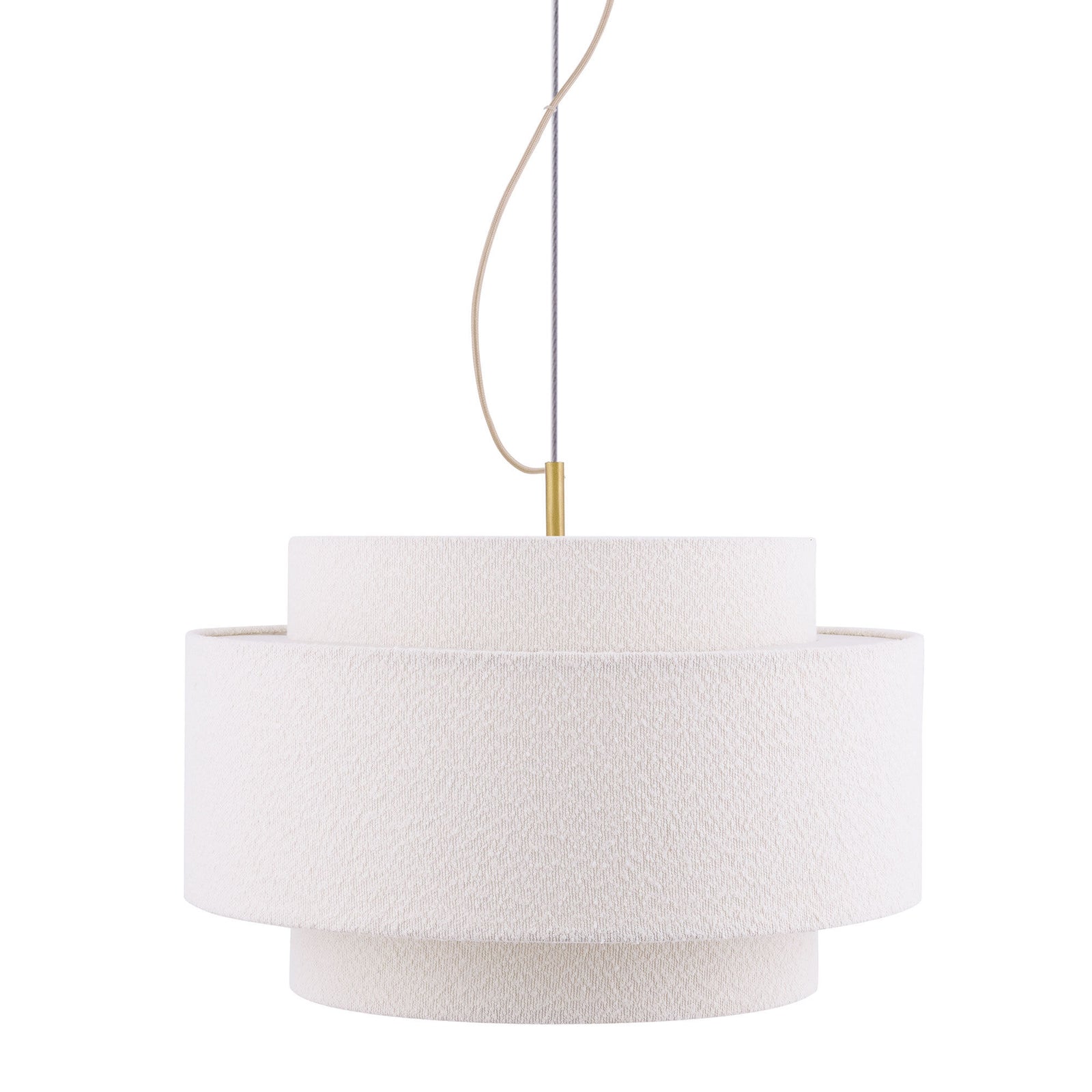 Globen lighting Globen Lighting Noah Bouclé pendellampe 50 cm, hvid – billede i brug (Lampe)