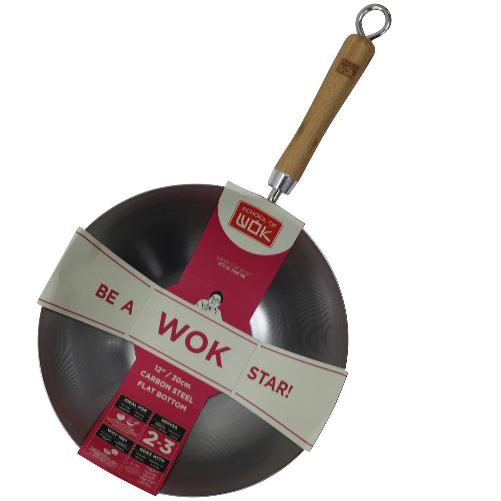 Dexam Dexam Kulstål wok 30 cm. ❤ billede i brug (Wok)