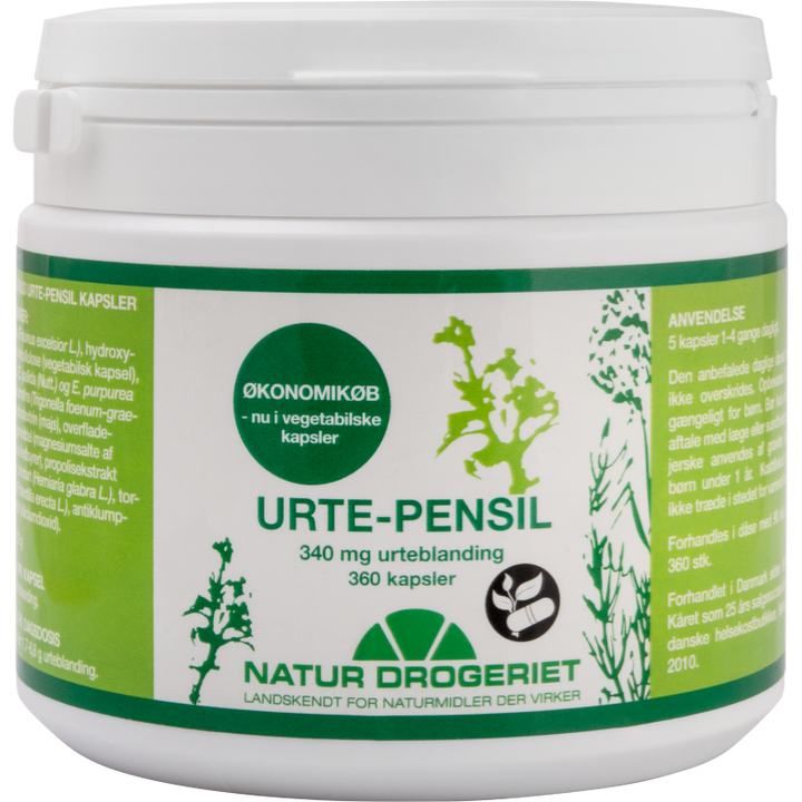 ND Urte-pensil 340 mg &bull; 180 kapsler
