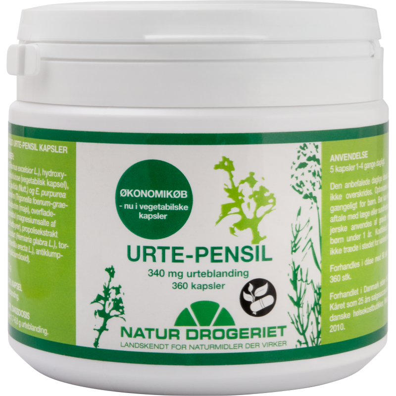 Produktbillede af ND Urte-pensil 340 mg 360 kapsler  på tilbud