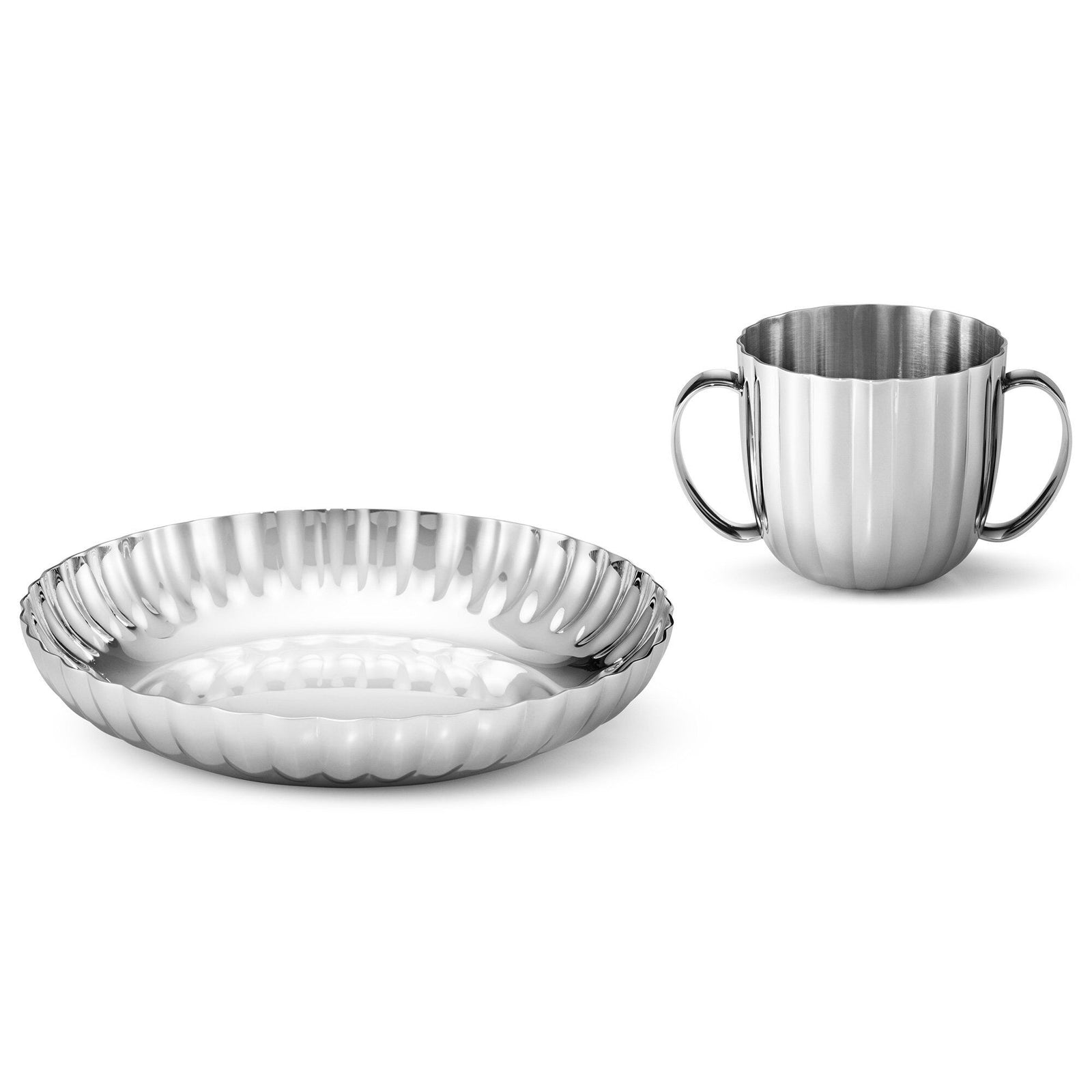 Georg jensen Georg jensen Bernadotte børne tallerken & kop – produktfoto (Børneservice)