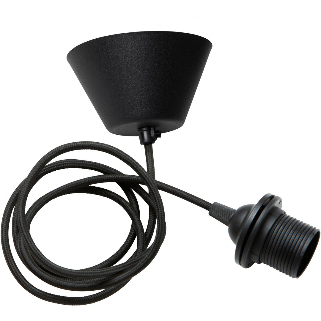 Watt&veke Watt&veke Loftsophæng, E27, sort – frontbillede (Lampenholder)