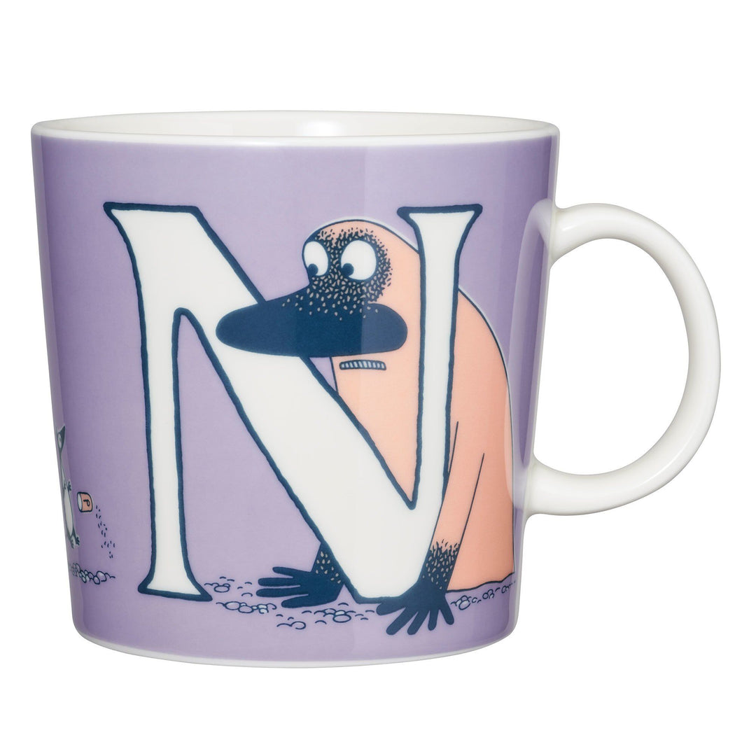 Arabia Arabia ABC Mumin krus 0,4 liter, N – vinkelbillede (Moomin)