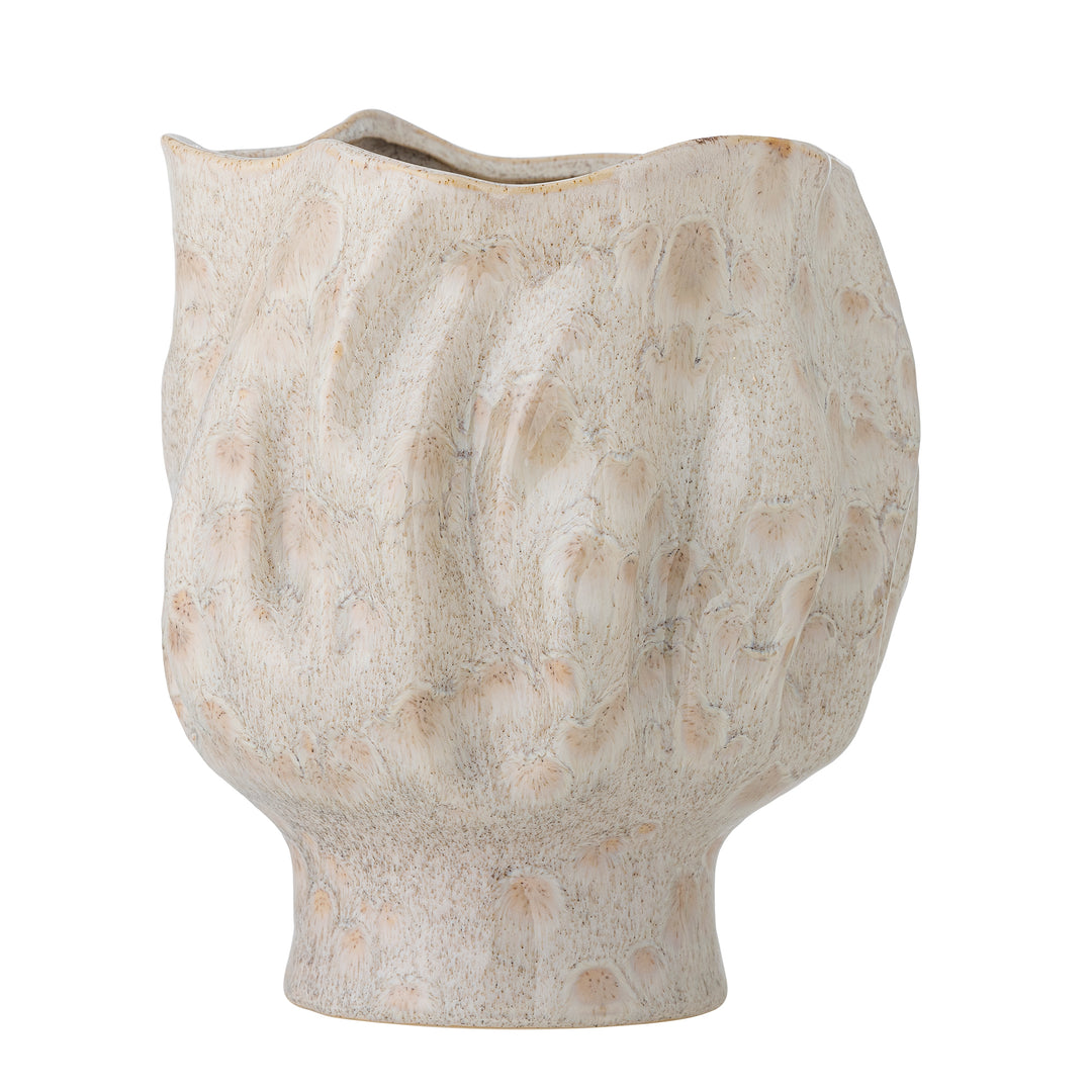 BLOOMINGVILLE Adair vase hvid stentøj D21xH24
