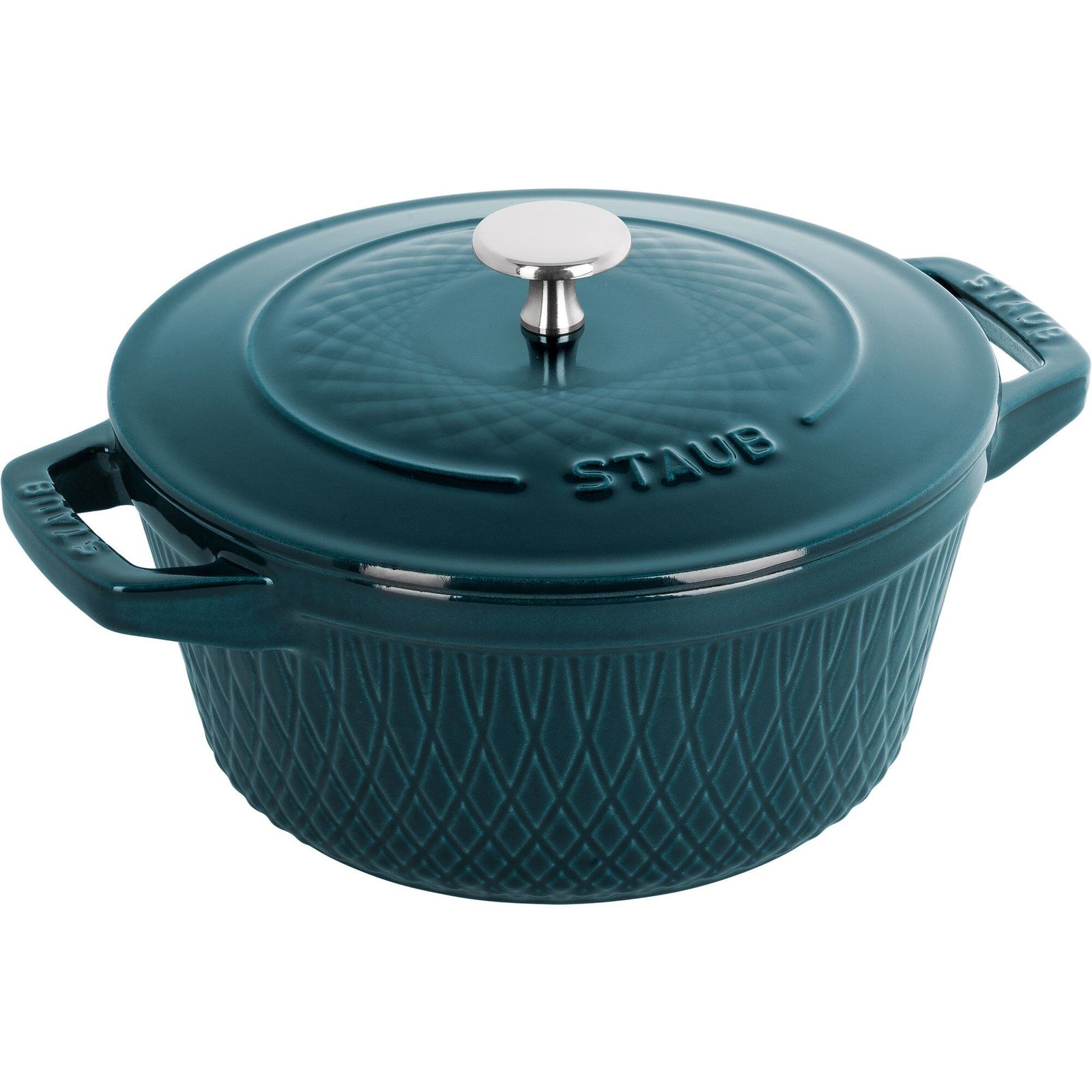 Staub Staub Twister støbejernsgryde 24 cm, la mer – produktvisning (Støbejernsgryde)