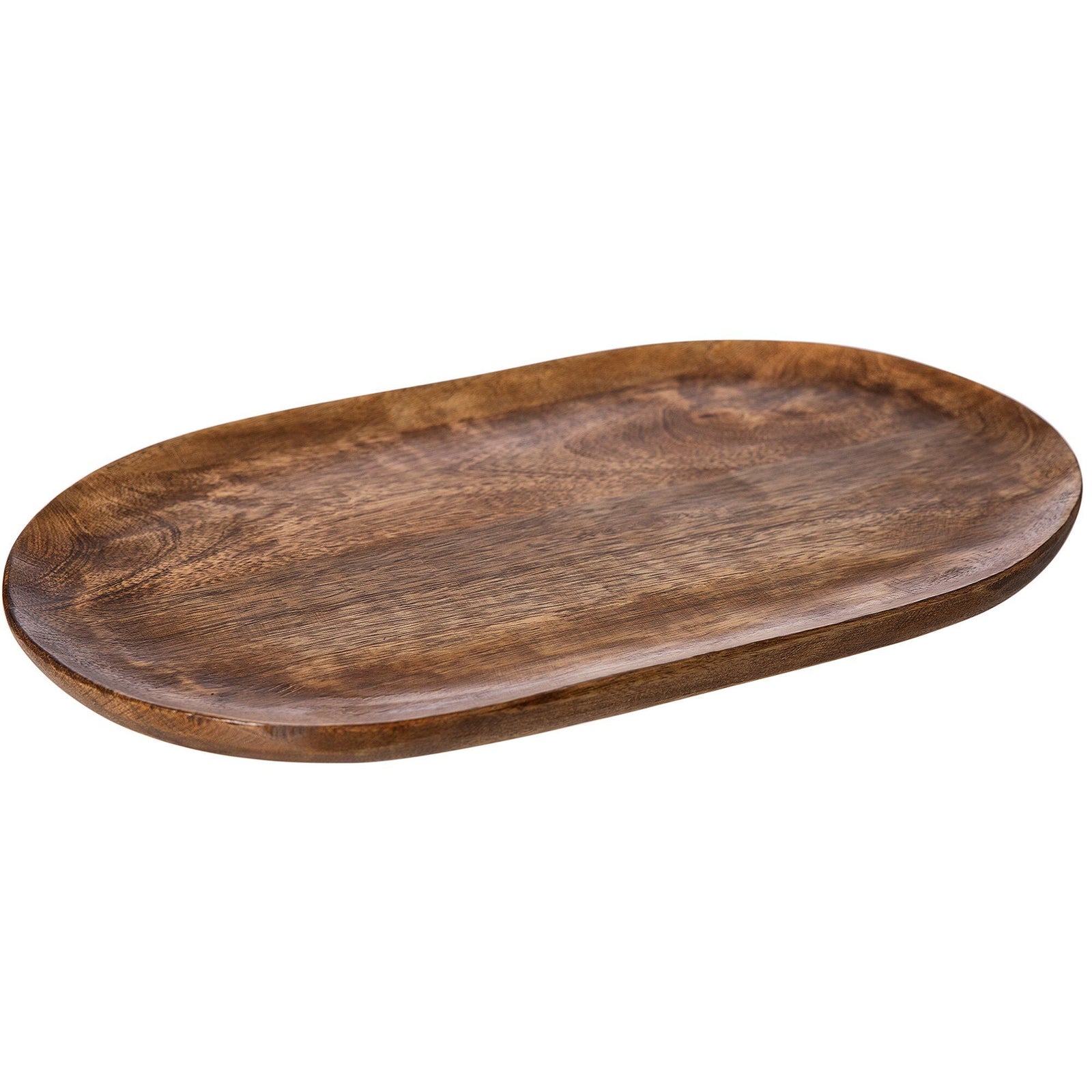 Ernst Ernst Bakke i træ, 40x25x2 cm, natur – close-up (Serveringsbakke)