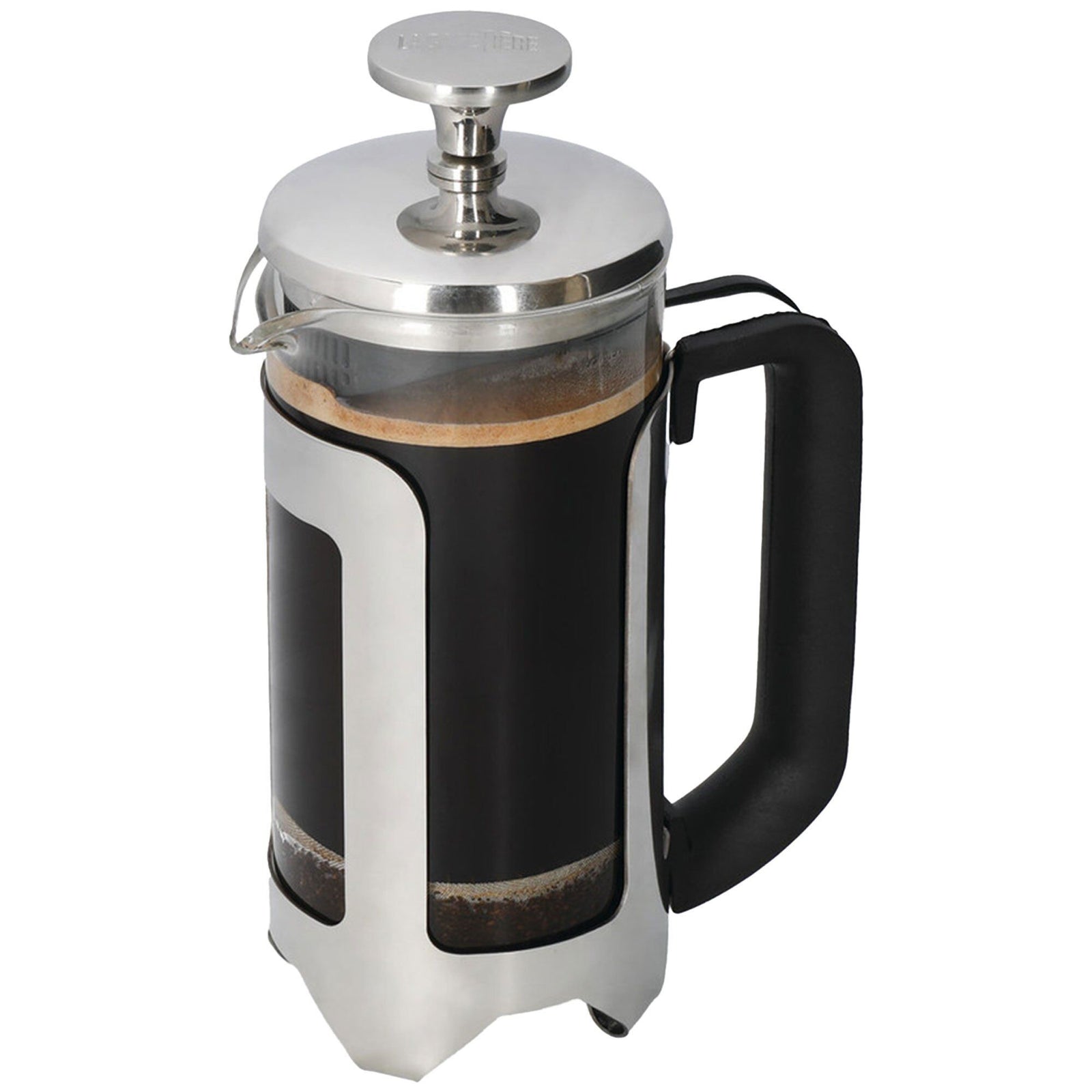 La cafeti ¨re La Cafeti ¨re Roma Stempelkande 3 kopper, rustfrit stål – vinkelbillede (Stempelkander)