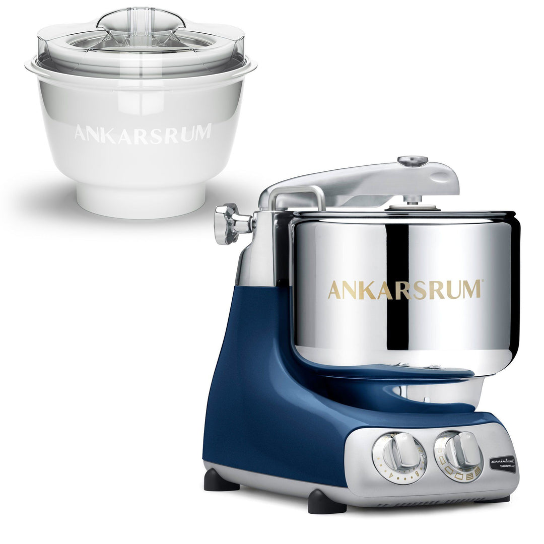 Ankarsrum Ankarsrum AKM 6230 røremaskine med ismaskine, ocean blue – produktfoto (Ismaskiner)