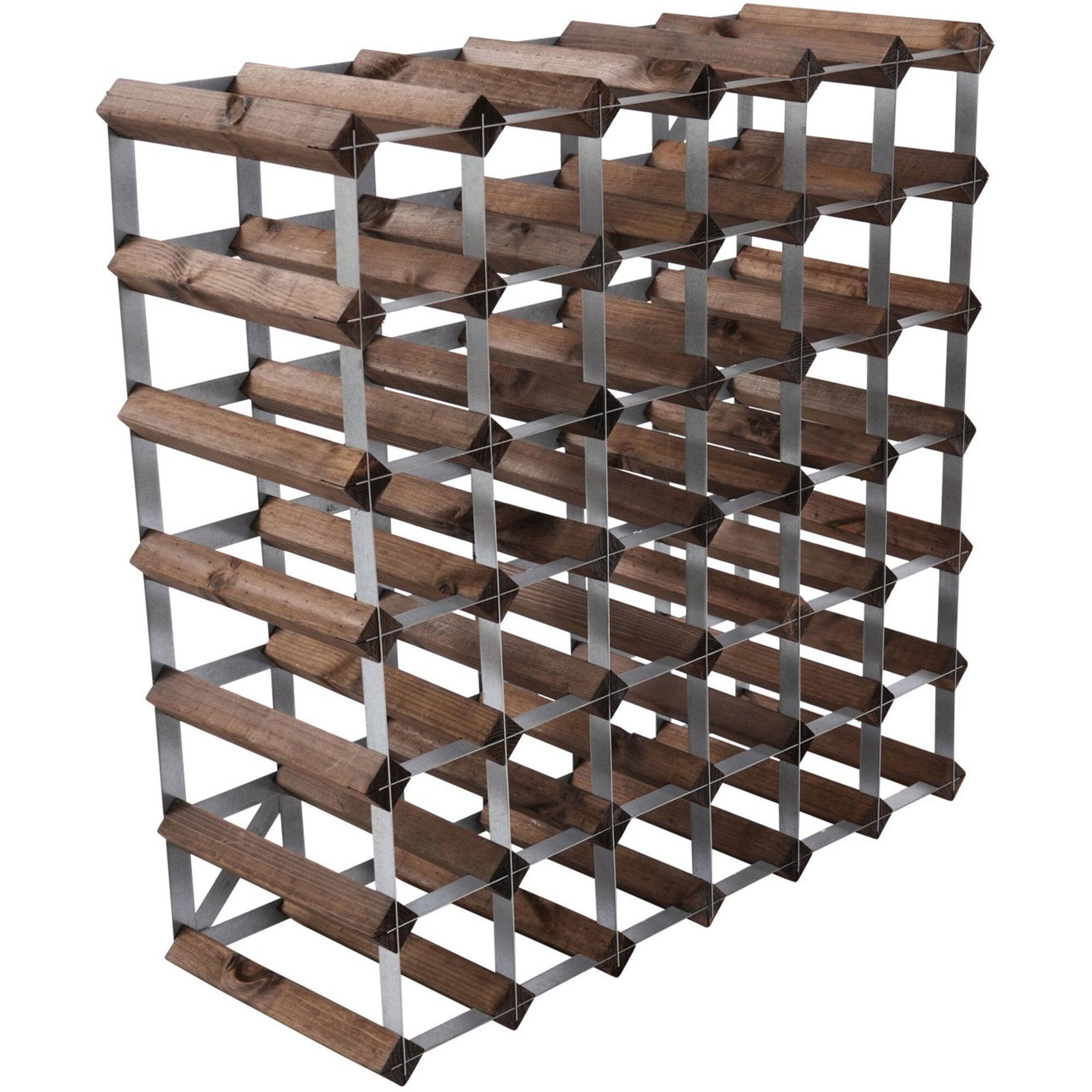 Traditional wine rack Traditional wine rack Vinreol Saml-Selv Mørk Eg 42 flasker – detaljebillede (Vinstativ)