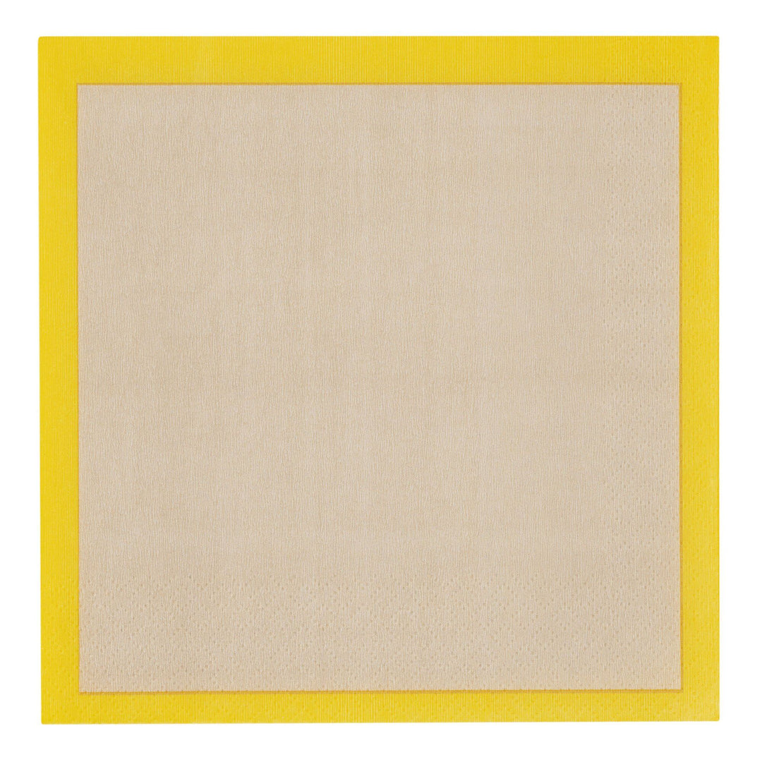 Iittala Iittala Play Papirserviet 33x33 cm, beige/gul – close-up (Servietter)