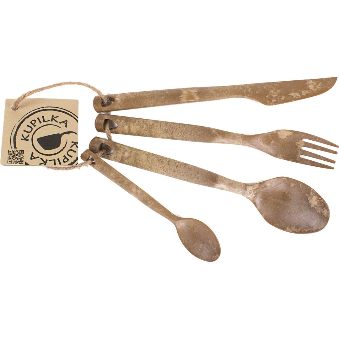 Kupilka Kupilka Cutlery bestiksæt, brun, 4 dele ❤ produktfoto (Bestikssæt)