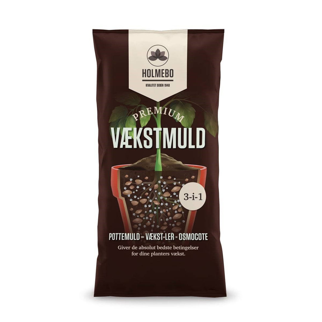 Produktbillede af Holmebo Vækst-muld pose á 40 liter på tilbud i høj kvalitet