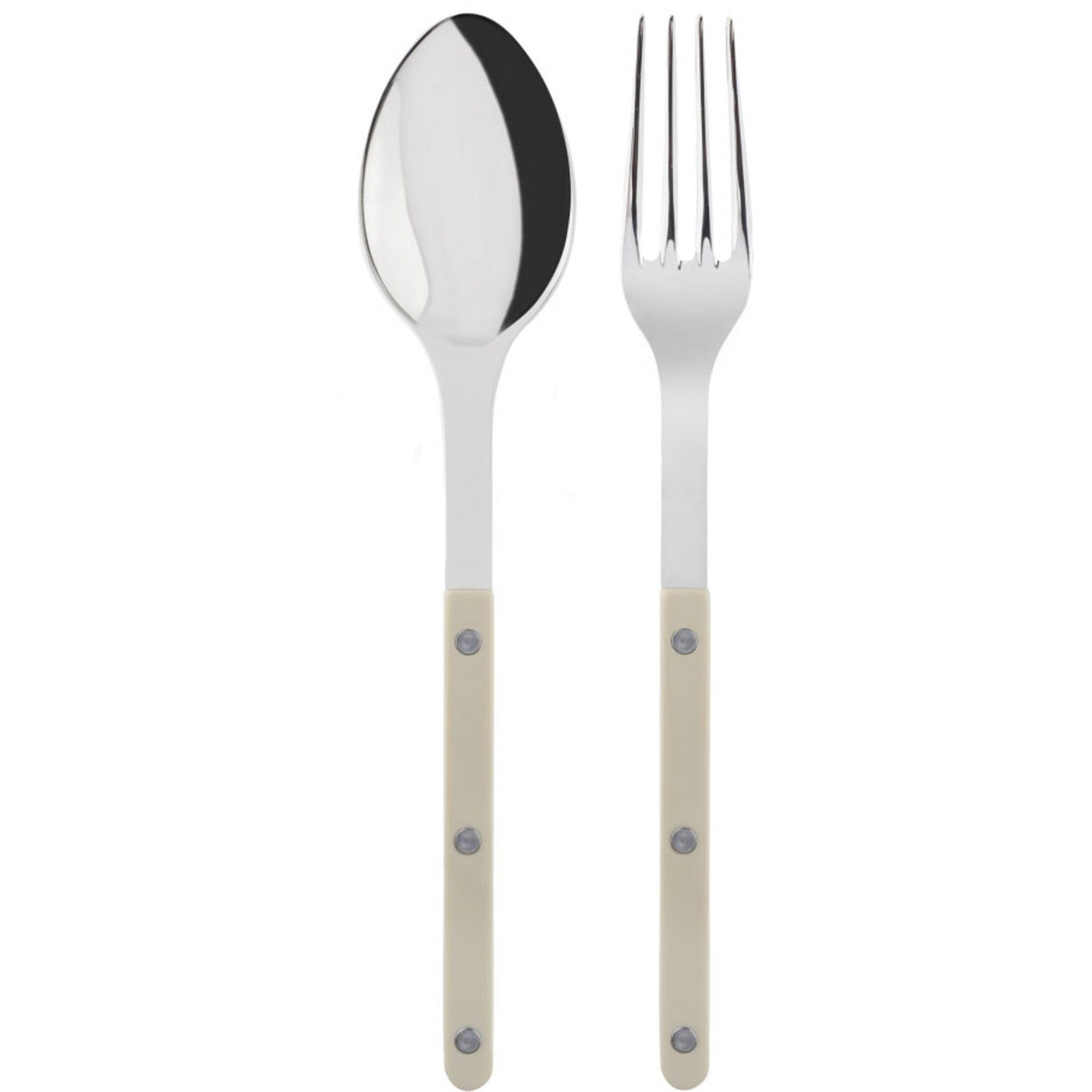 Sabre paris Sabre paris Bistrot Solid serveringssæt 2 dele, light kaki ❤ produktfoto (Serveringsbestik)
