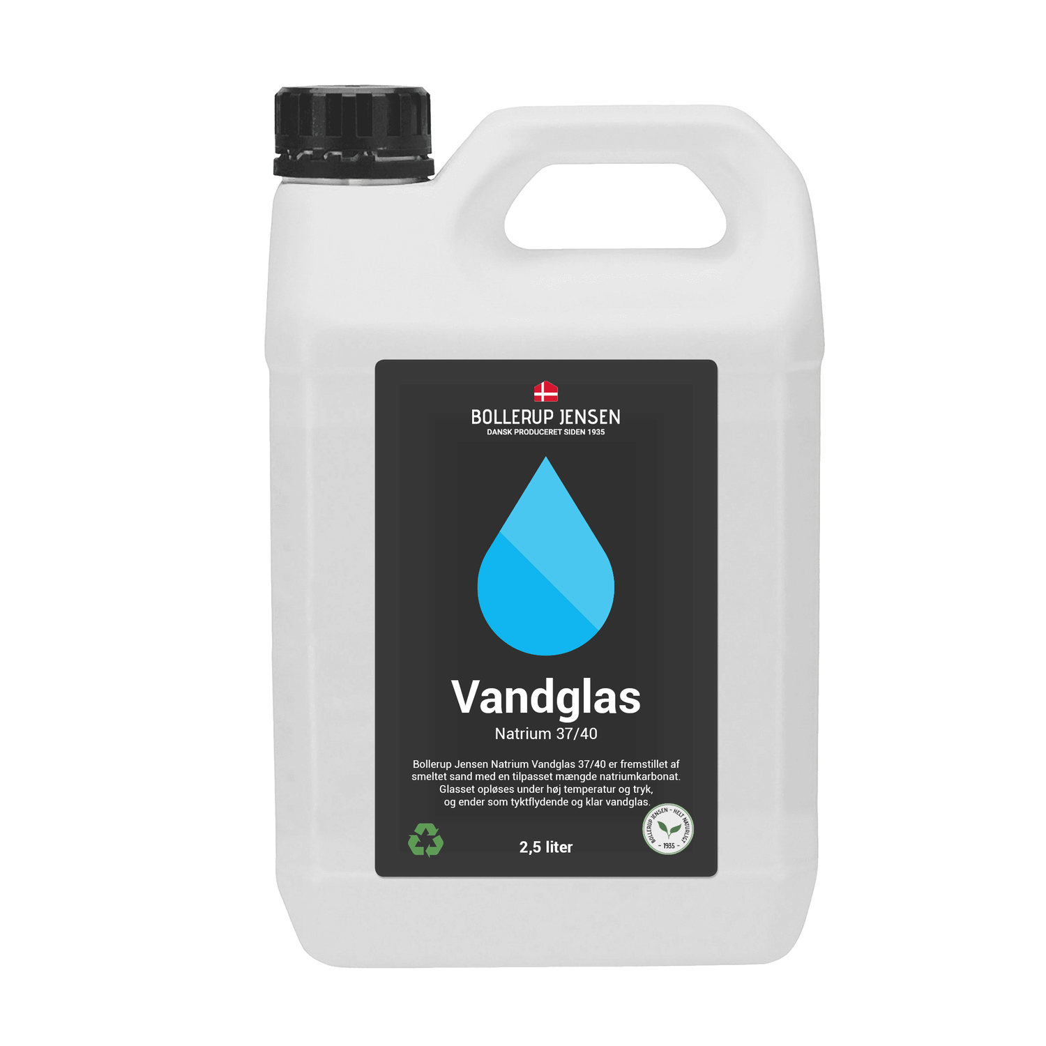 Produktbillede af Vandglas Natrium 37/40 2,5 liter på tilbud i høj kvalitet