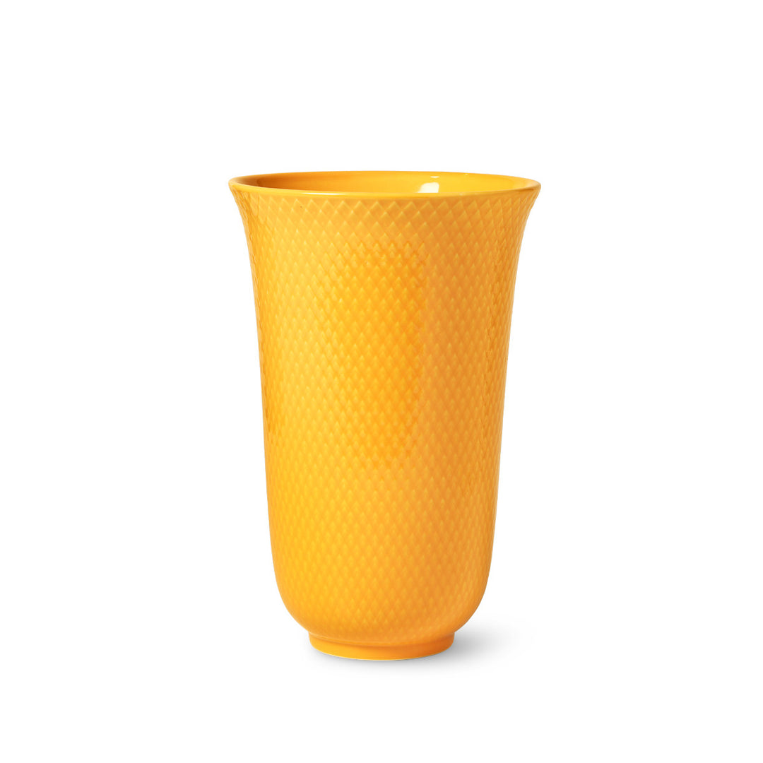 Produktbillede af Lyngby Porcelæn Rhombe Color Vase 20 cm gul i premium kvalitet
