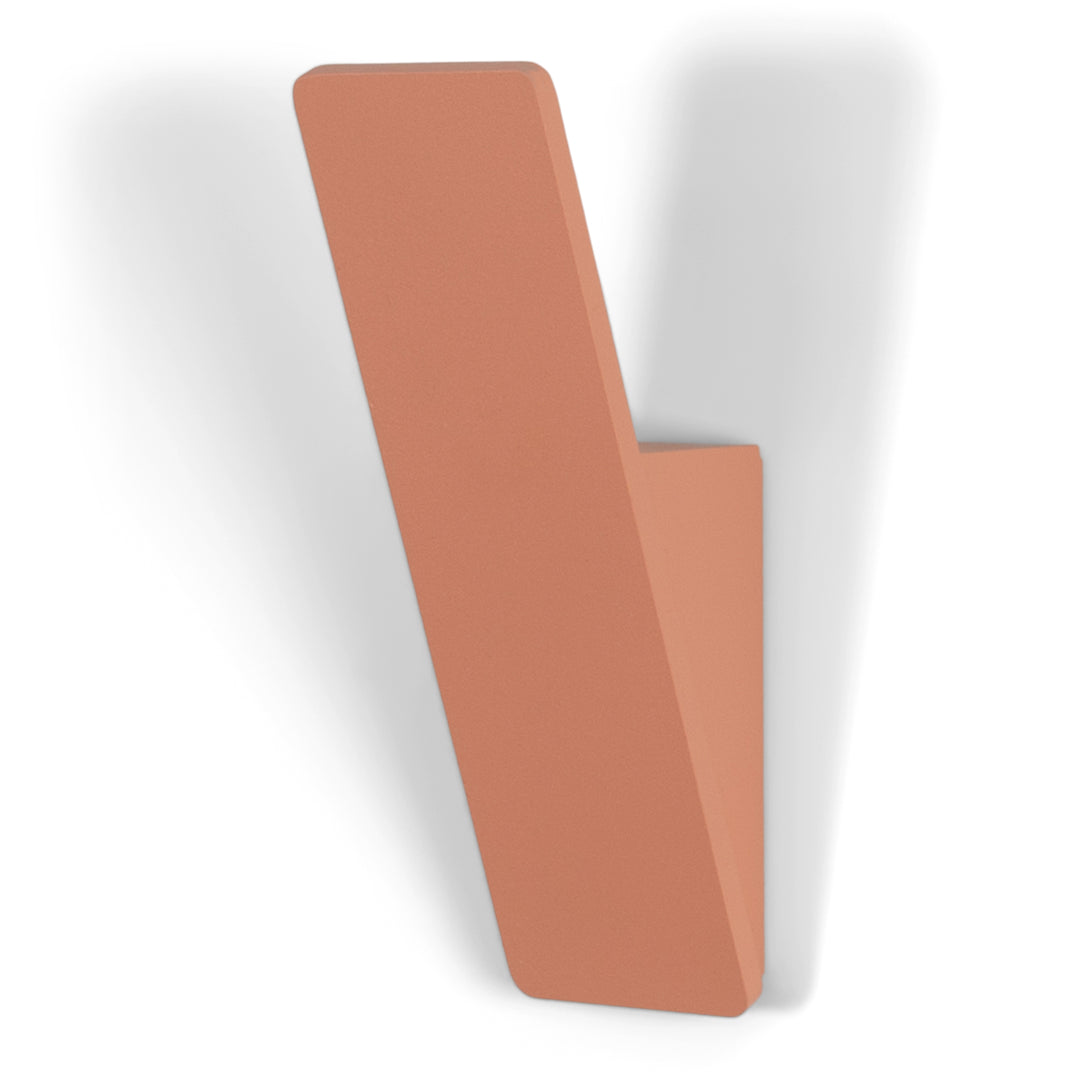 SPINDER DESIGN Angle 1 knagerække clay terra stål