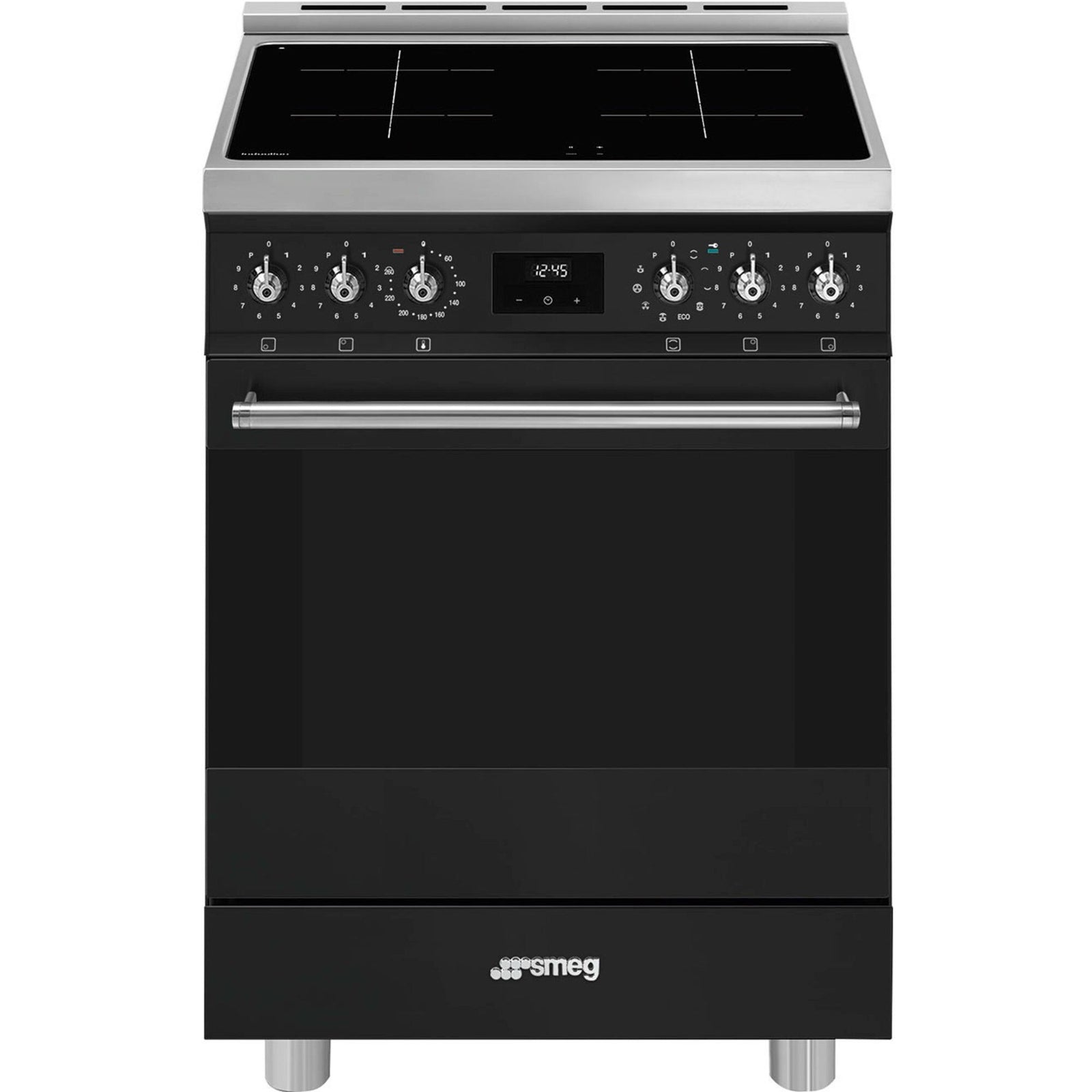Smeg Smeg C6IPMBM2 Classic induktionskomfur 60 cm, mat sort – produktfoto (Komfurer)
