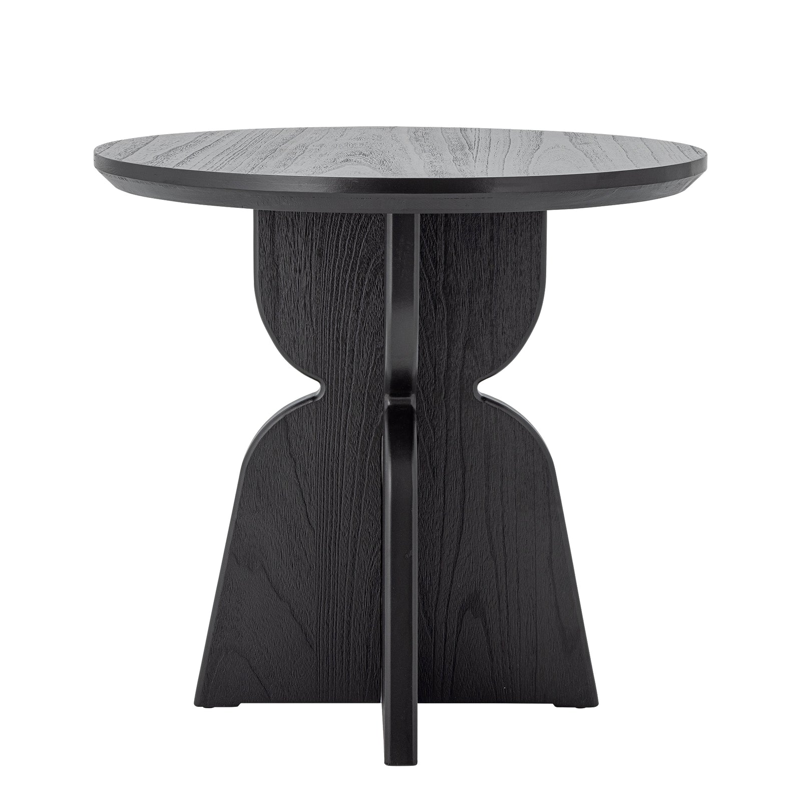Produktbillede af BLOOMINGVILLE Vixen spisebord rund sort fyrretræ D80xH75 i premium kvalitet