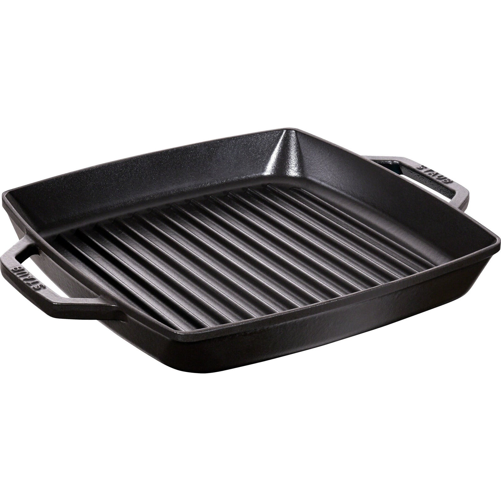 Staub Staub Pure Grill Kvadratisk Grillpande 28 cm Sort ❤ vinkelbillede (Grillpande)