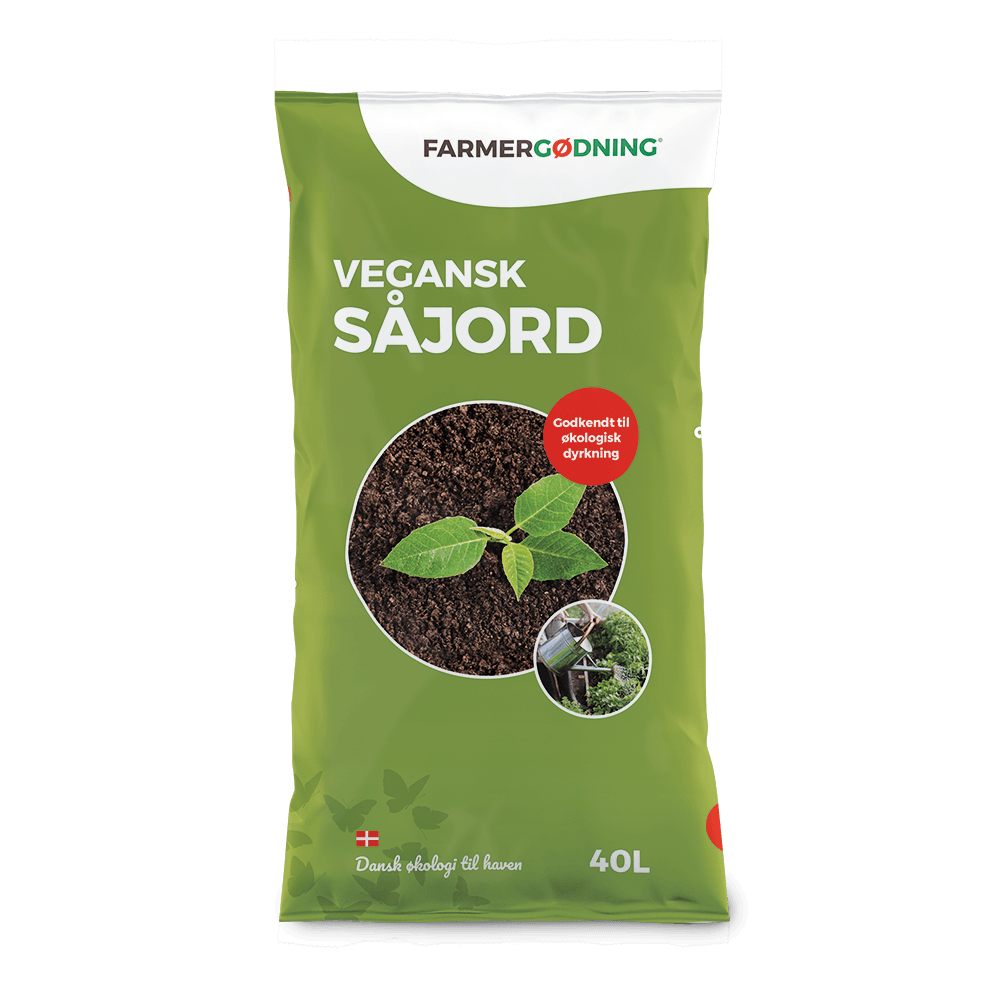 Produktbillede af Vegansk Såjord til økologisk dyrkning 40 liter på tilbud i høj kvalitet