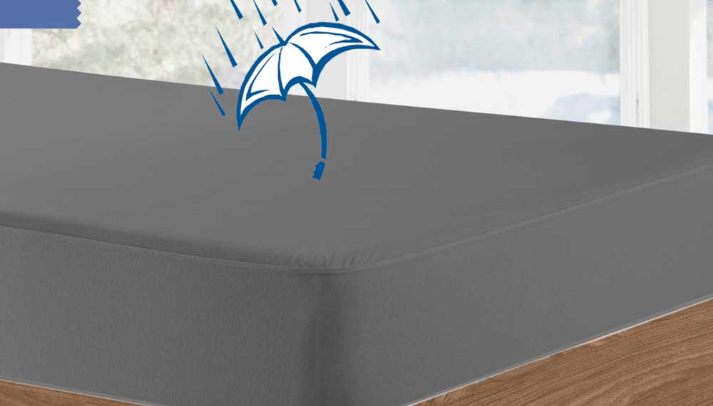 Produktbillede af Velfont Vådliggerlagen Dark Grey 70x140 Juniorseng på tilbud i høj kvalitet