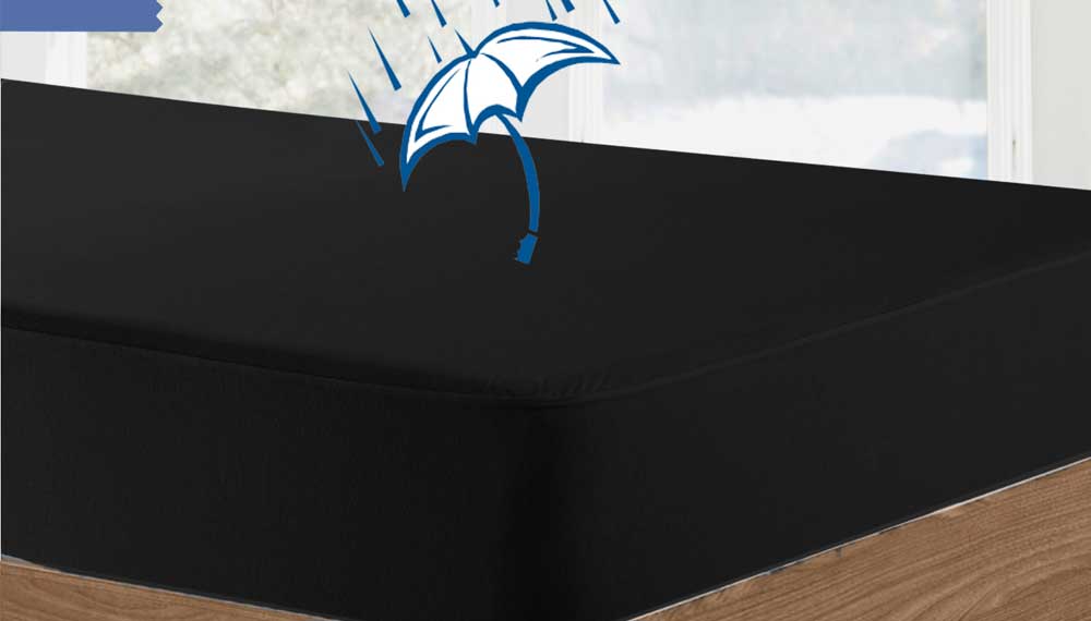 Produktbillede af Velfont Vådliggerlagen Sort 180x200 Dobbeltseng på tilbud i høj kvalitet