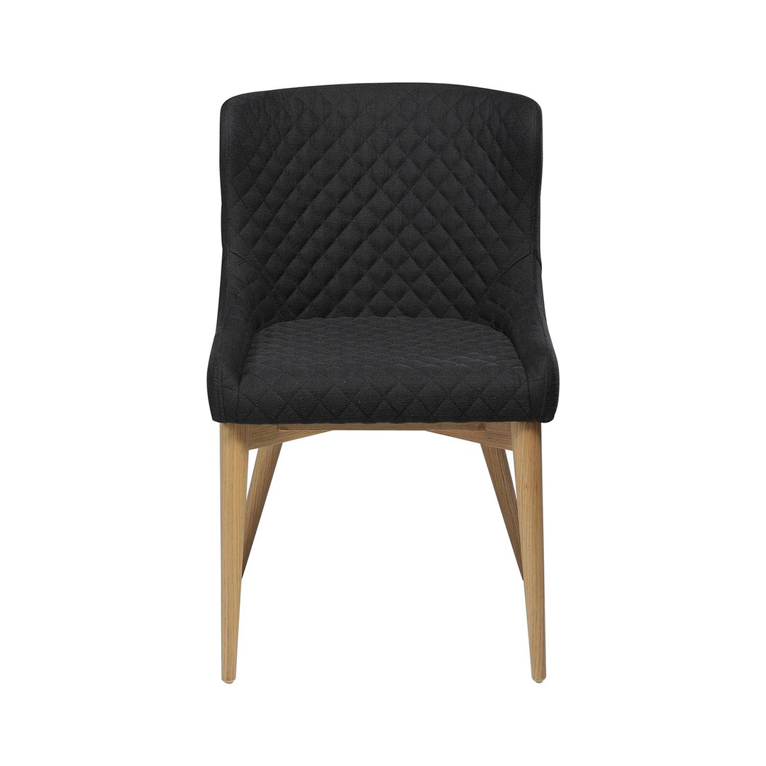 DAN-FORM Vetro lænestol sort stof og natur egetræ