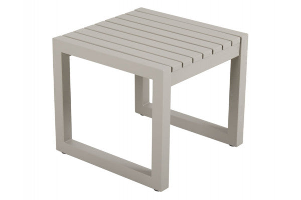 Produktbillede af Vevi Sidebord 40x40x35 cm Beige på tilbud i høj kvalitet