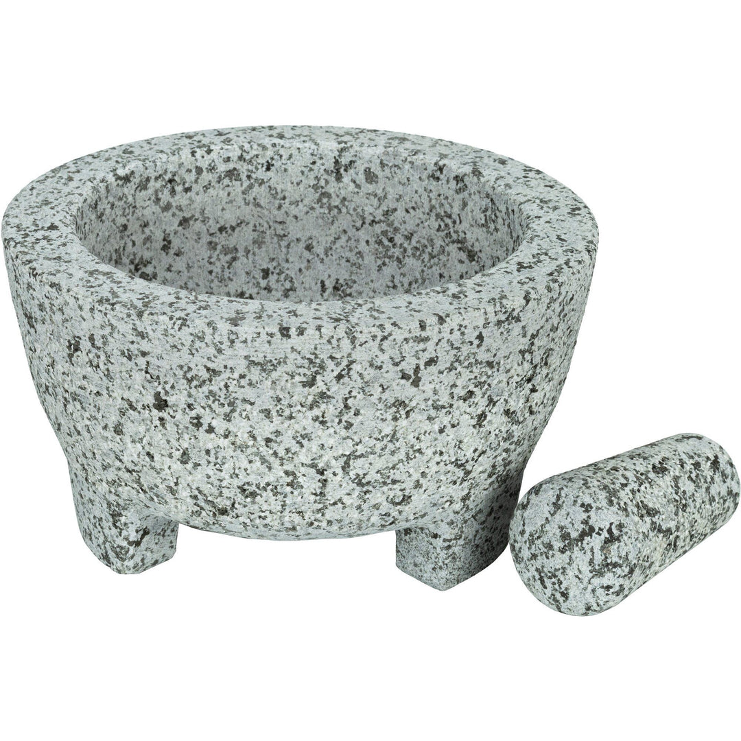 Mareld Mareld Molcajete morter & pistil, granit ❤ billede i brug (Mortere)