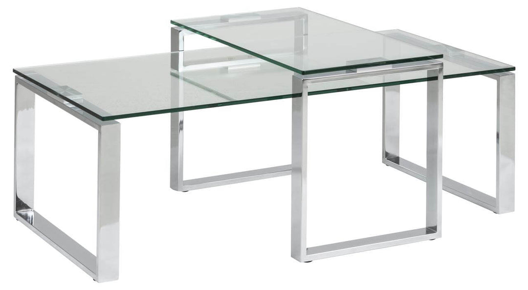 Produktbillede af ACT NORDIC Katrine sofabord Klar glas og metal i premium kvalitet