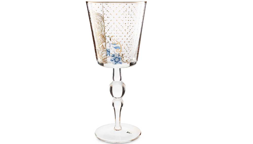 Produktbillede af Wine Glass o/f Royal Golden Flower 360ml på tilbud i høj kvalitet