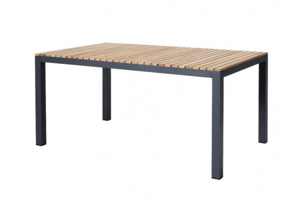 Produktbillede af Vita Havebord 100x168 cm Antracit/Teak på tilbud i høj kvalitet