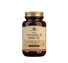 Produktbillede af Solgar Vitamin A 5000 IU/ 1502 mcg 100 tab. på tilbud