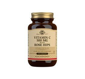 Detaljeret produktbillede af Solgar Vitamin C 500 mg med hyben 100 tab. på tilbud