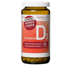Produktbillede af Livol Vitamin D 35 mcg 350 tab. BEDST FØR 02/2026 på tilbud