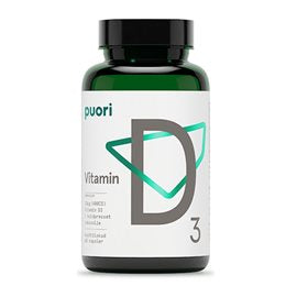 Produktbillede af Puori Vitamin D3 10mcg (400IE) i kokosolie 60 kap. på tilbud