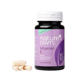 Produktbillede af Natures Own Vitamin E 60 kap. på tilbud