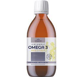 Detaljeret produktbillede af VitaOil Icelandic Omega 3 Med Citrus 280 ml. på tilbud