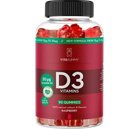Produktbillede af VitaYummy D3 (Raspberry) 90 gum. på tilbud i brug