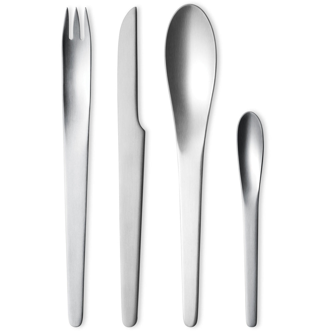 Georg jensen Georg jensen Arne Jacobsen Bestiksæt Mat 4 Dele ❤ frontbillede (Bestikssæt)