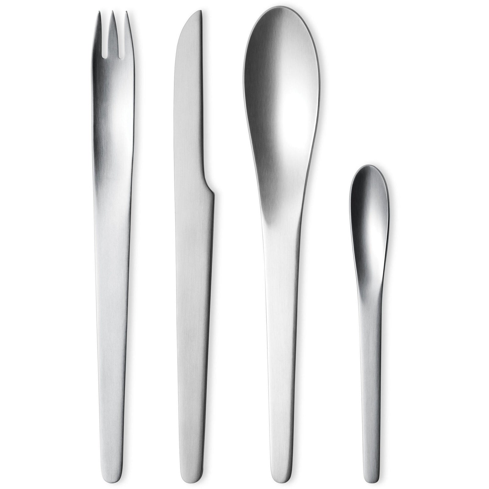 Georg jensen Georg jensen Arne Jacobsen Bestiksæt Mat 4 Dele ❤ frontbillede (Bestikssæt)