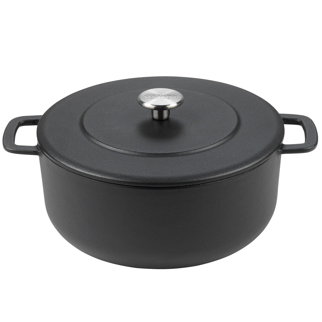 Combekk Combekk Støbejernsgryde emaljeret, 24 cm. sort ❤ frontbillede (Støbejernsgryde)