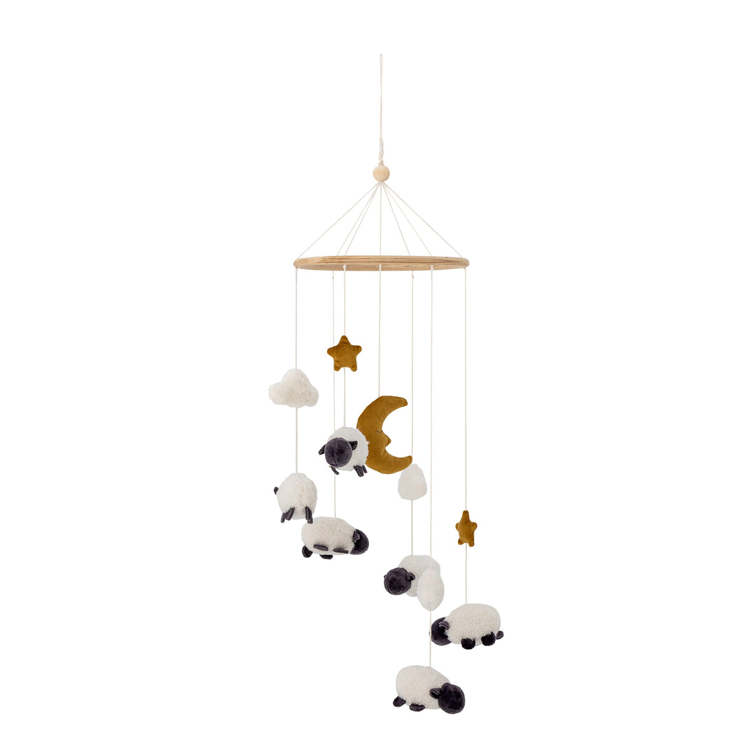 Produktbillede af BLOOMINGVILLE MINI Dolly uro hvid polyester D20xL75 i premium kvalitet