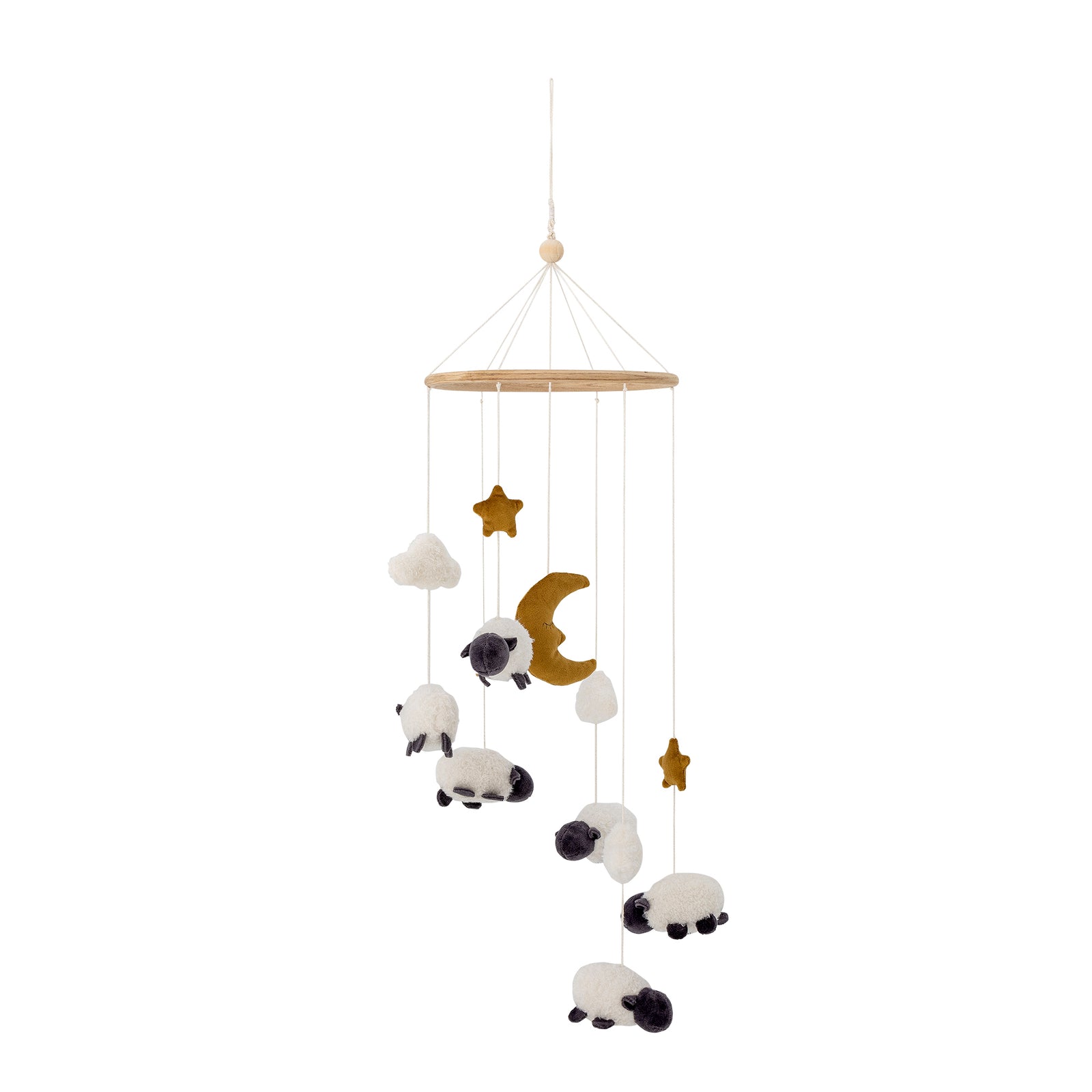 Produktbillede af BLOOMINGVILLE MINI Dolly uro hvid polyester D20xL75 i premium kvalitet