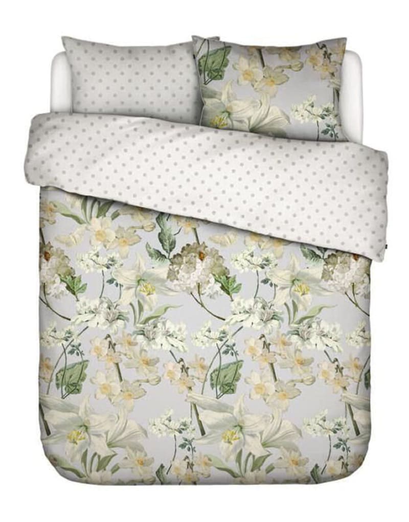 Produktbillede af Essenza Rosalee Grey Til Dobbeltdyne 200 x 200 2 /60 x 63 cm på tilbud i høj kvalitet