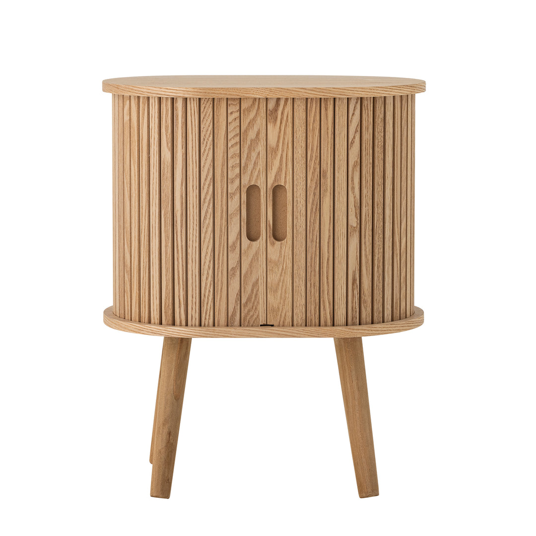 BLOOMINGVILLE Salento skab m. 2 skydelåger natur MDF