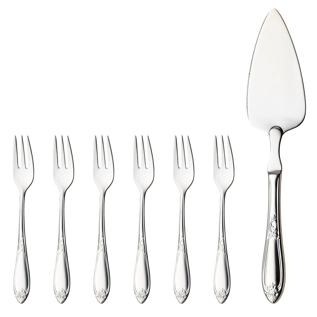 Hardanger bestikk Hardanger bestikk Nina Kagesæt 7-dele – billede i brug (Bestik)