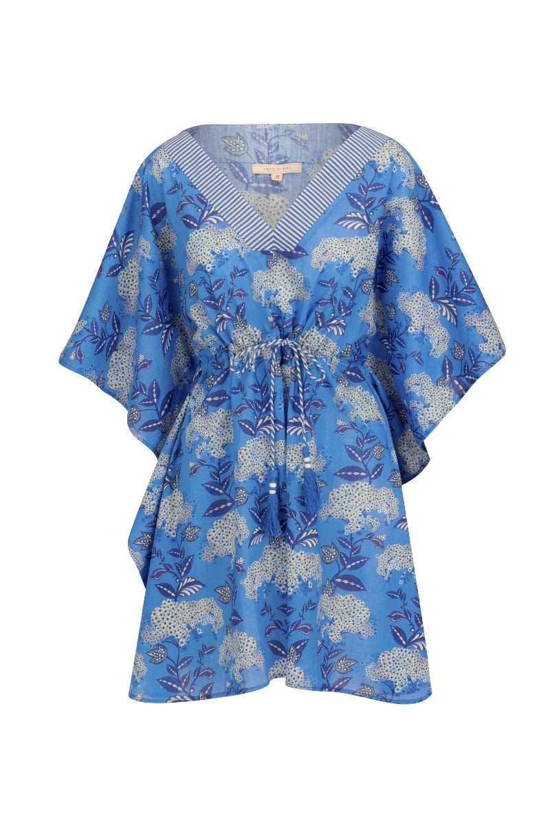 Produktbillede af Pip Studio Tunic Cobalt Blue Flora Firenze Medium på tilbud i høj kvalitet