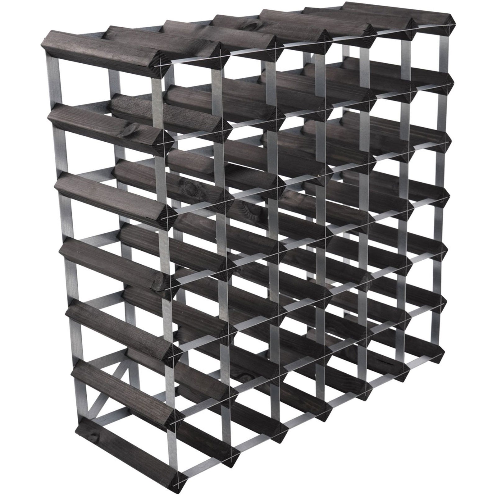 Traditional wine rack Traditional wine rack Vinstativ Black Ash 42 Flasker – close-up (Vinstativ)
